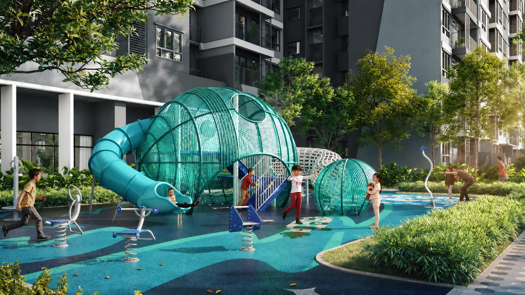 Artist impression of the children's playground